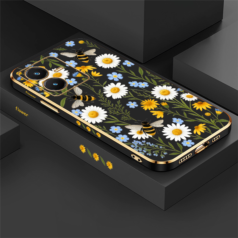 Vivo Y28 - Etui z motywem pszczół do Vivo