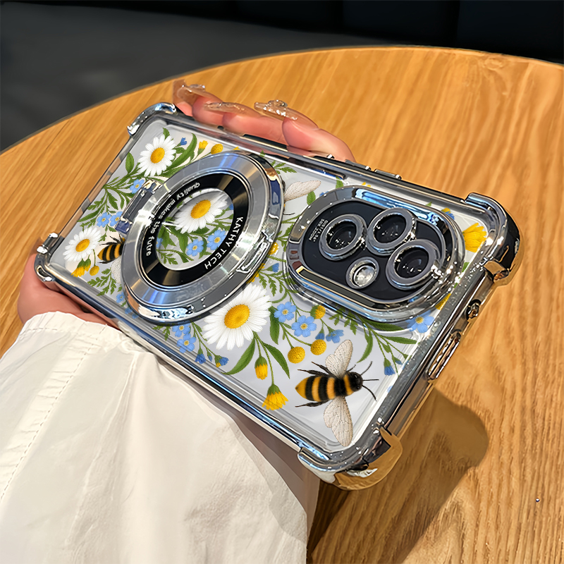 Oppo Reno 12 - Etui na telefon z nadrukiem stokrotki