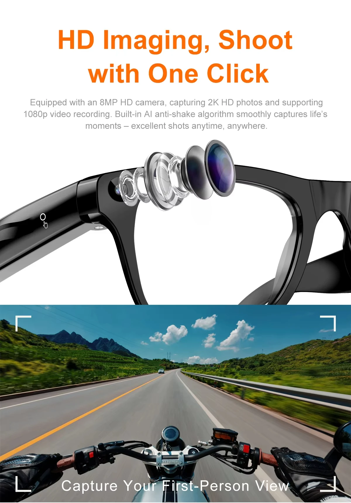 Okulary z inteligentną kamerą  – Smart Glasses Lens recenzja i cena