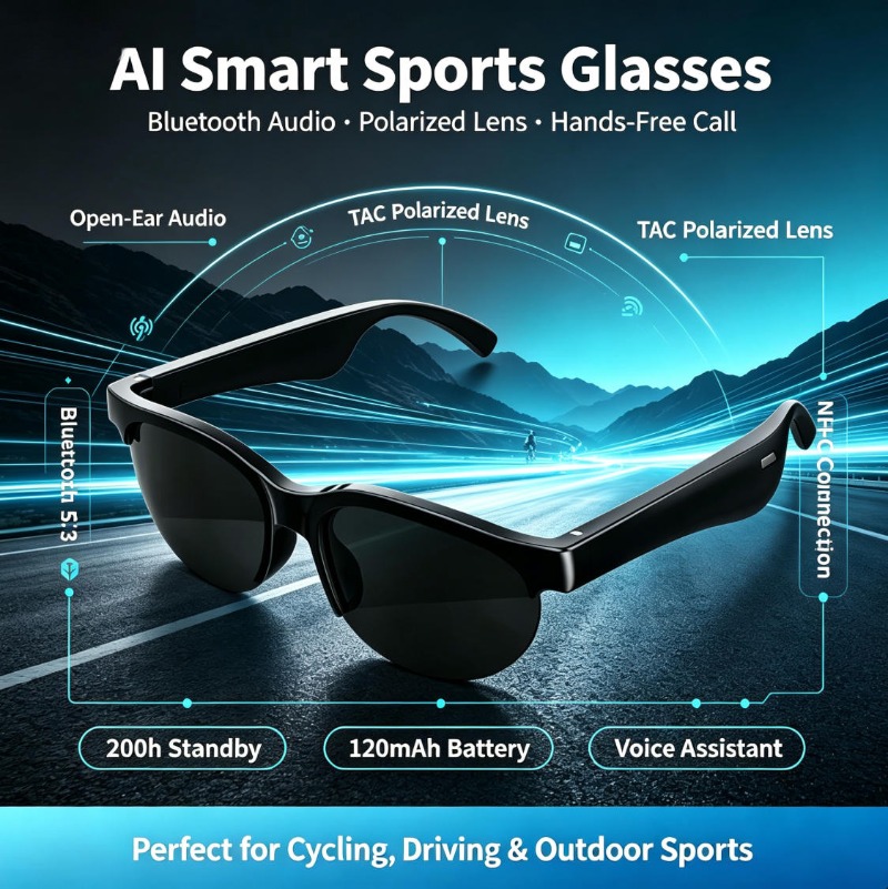 Inteligentne okulary sportowe  – Smart Glasses Lens recenzja i cena