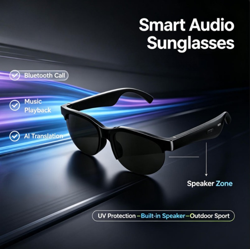 Inteligentne okulary audio z f – Smart Glasses Lens recenzja i cena